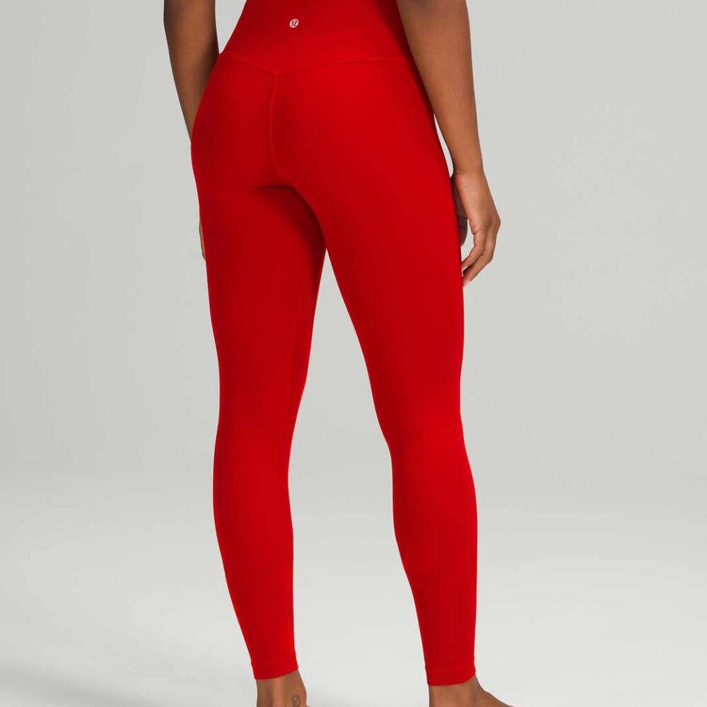 Lululemon Align “dark red” 28” high rise pant sz 6
